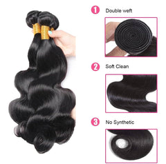 TOMAFUN body wave texture close-up showing natural shine and bounce