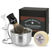 tonhawness front packaging showing complete shaving kit and gift-ready presentation