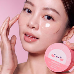 TONYMOLY close-up hydrogel texture highlighting cooling, adhesive moisture delivery