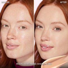 Too Faced pump dispenser close up highlighting convenient dosing and clean application