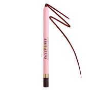 Too Faced pencil front packaging showing Espresso shade and compact size benefit