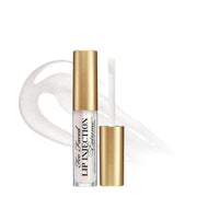 Too Faced front packaging showing travel-size gloss and instant plumping benefit