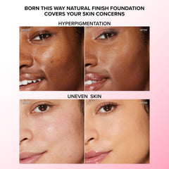 Too Faced texture close-up of foundation drop showing smooth finish