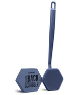 TOOLETRIES front view of Glacier scrubber showing design and reach benefit