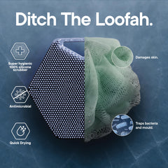 TOOLETRIES hanging loop close-up for fast drying and convenient storage