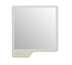 TOOLETRIES Oliver front view in sand showing compact mirror and clean finish benefit