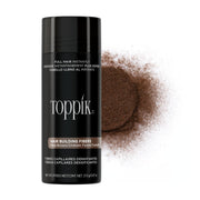 TOPPIK medium brown front packaging showing product and benefit
