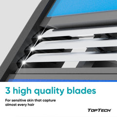 Toptech cartridge side profile showing easy-glide cartridge channels