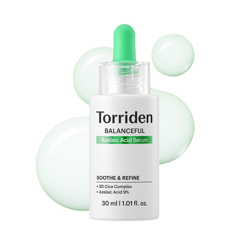 Torriden bottle front view showing clean design and product benefit