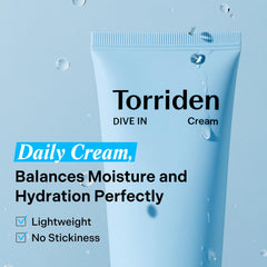 Torriden product dispensed on fingertip showing easy application benefit