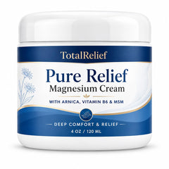 TotalRelief front jar view showing clean packaging and easy identification benefit