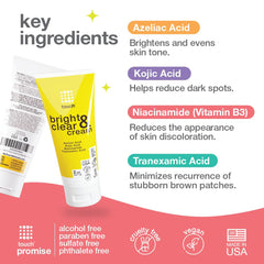 TOUCH ingredient label showing niacinamide and acids for even tone
