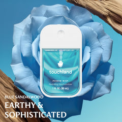 Touchland four scent bottles arranged to show Wild Watermelon and Beach Coco variety
