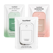 Touchland front packaging showing both Glow and Gentle for portable sanitizing benefit