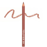 Tower 28 pencil front packaging showing shade Pinky Taupe and benefit of gentle formula