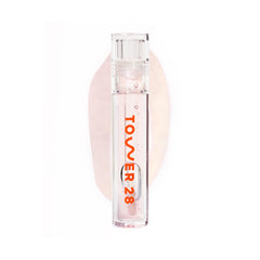 Tower 28 ShineOn front packaging showing compact gloss and branding benefit: easy travel