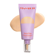 Tower 28 SunnyDays front bottle showing product and SPF benefit