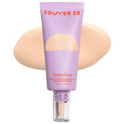Tower 28 SunnyDays front packaging showing tube and shade label for easy ID and travel