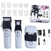 TPOB Go Edition front view showing white clipper set and professional layout, durable performance