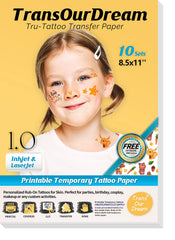 TransOurDream front packaging showing sheets and branding for easy selection