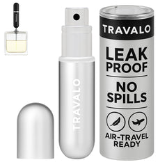 Travalo Classic HD front view showing sleek silver finish and compact design benefit portability
