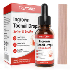Treatonic front packaging showing complete toenail care kit and benefits
