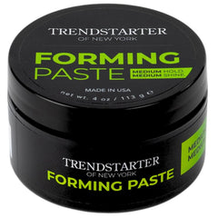 TRENDSTARTER front jar view showing compact 4oz packaging and easy-grip lid benefit