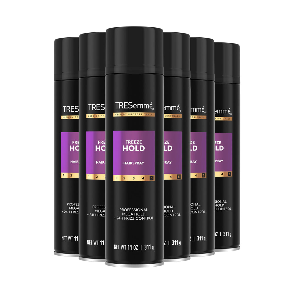 TRESemmé front packaging showing strong-hold label and benefit