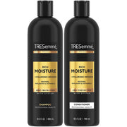 TRESemmé front packaging showing set and hydration benefit