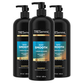 TRESemmé bottle front label showing product and benefit of frizz control