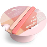 Tress Wellness front view of light pink silicone liner showing neat melt benefit