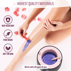 Tress Wellness spatulas detail showing scraper edge for cleaner application
