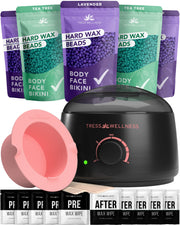 Tress Wellness kit front packaging showing complete beginner set benefits