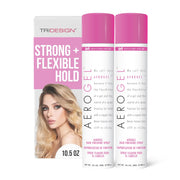 TRIDESIGN front packaging showing strong hold and volumizing benefits