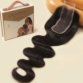 Triippy front packaging closure showing product and label benefit realistic parts