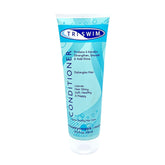 TRISWIM front bottle view shows product and scent, protects hair after swim