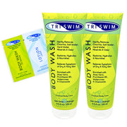 TRISWIM front bottle image showing label and swimmer-safe benefits