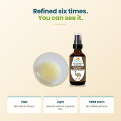 Tropical Holistic dropper dispensing a small drop for precise facial application
