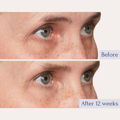 Tru Alchemy cream texture smoothed on skin, shows hydration and lightweight feel