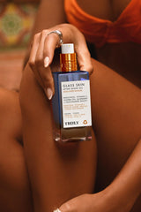 Truly label close-up showing ingredients and pore-refining benefit