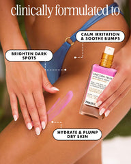Truly lightweight serum texture close-up demonstrating fast absorption
