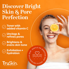 TruSkin close-up label showing ingredients and gentle formulation benefits