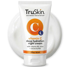 TruSkin jar front view showing label and benefit of brightening overnight