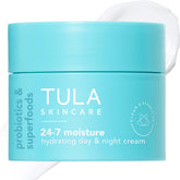 TULA jar front view shows compact 0.5 oz size and branding for easy travel