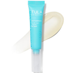 TULA lip mask jar front view showing clear formula and compact packaging benefit: convenient hydration