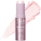 TULA Spresso Rose Glow front stick showing compact design and portability benefit