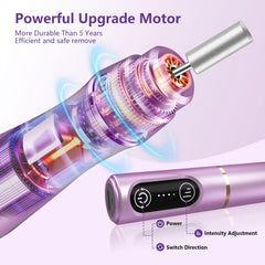 TUOBEO handpiece in use demonstrating gentle, efficient filing action