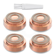 tuokiy front packaging showing four replacement heads and brush for easy restarts