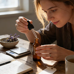 turvono bottle in hand illustrating compact travel-friendly size