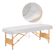 Tvvcalk front packaging showing 30 disposable fitted sheets and professional convenience